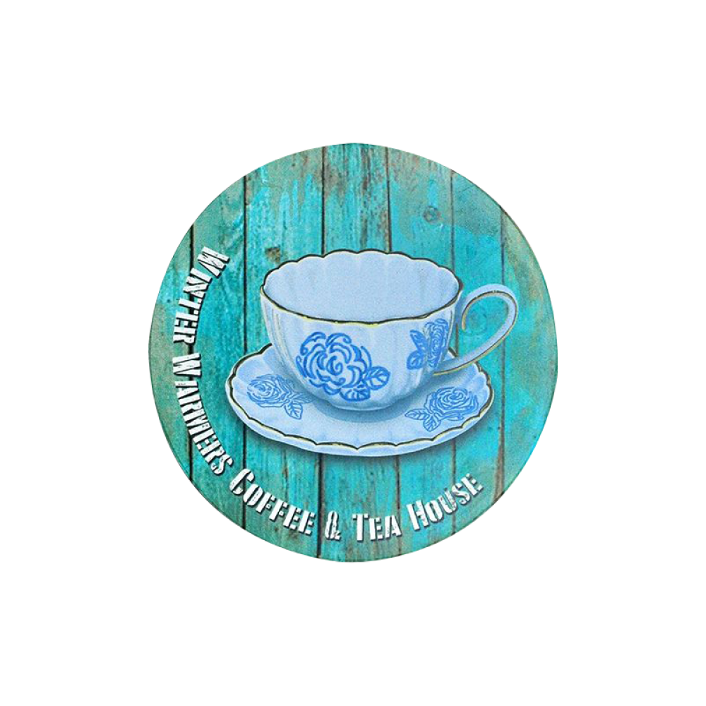 Cup Coaster (Blue Flower)