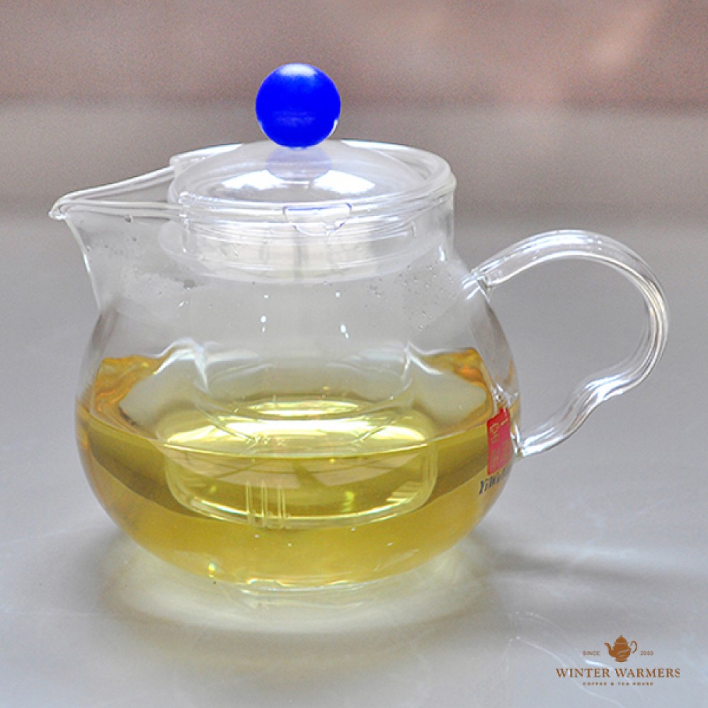 Heat resistant Herbal Tea Clear Glass Teapot (600ml)