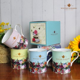 Winter Warmers 4 color flower Mug souvenir gift