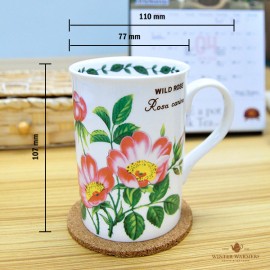 Wild Rose Flower Mug