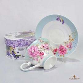 Single Cup (Flower & Blue Cup)