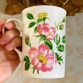 Wild Rose Flower Mug